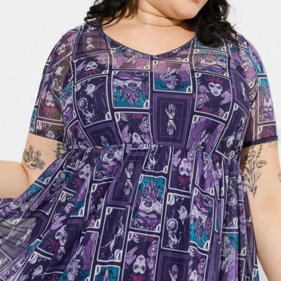 Retired!! Disney Villains Mini Mesh Skater Dress - Picture 3 of 6